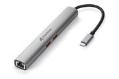 Dockingstation - Sharkoon OfficePal Combo Adapter - docking station - USB-C - HDMI - 1GbE - 4044951040704