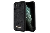 Mobil - Covers & Cases - GUESS Sequin Script Metal case for iPhone 11 / Xr - black - 3666339172770
