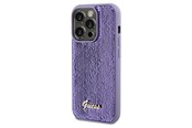 Mobil - Covers & Cases - GUESS Sequin Script Metal case for iPhone 13 Pro / 13 - purple - 3666339176167