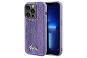 Mobil - Covers & Cases - GUESS Sequin Script Metal case for iPhone 14 Pro Max - purple - 3666339176211