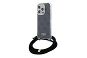 Mobil - Covers & Cases - GUESS Crossbody Cord 4G Print case for iPhone 15 Pro Max - black - 3666339147952