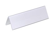 Konference & Præsentation - DURABLE sign holder - for 122 x 210 mm 61 x 210 mm - double-sided - transparent (pack of 25) - 805219