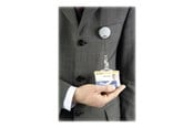 Konference & Præsentation - DURABLE badge reel - silver (pack of 10) - 822523