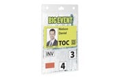 Konference & Præsentation - DURABLE name badge holder - for A6 - transparent (pack of 20) - 852619