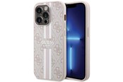 Mobil - Covers & Cases - GUESS 4G Printed Stripes MagSafe case for iPhone 15 Pro - pink - 3666339203504