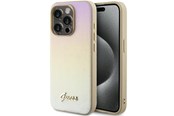 Mobil - Covers & Cases - GUESS Saffiano Iridescent Script case for iPhone 14 Pro - gold - 3666339225049