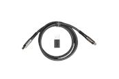 Tastatur - Keychron Dobbelt Sleeved Geek USB 8K Kabel (Black) - Tastaturkabel - Sort - Cab-38