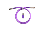 Tastatur - Keychron Dobbelt Sleeved Geek USB 8K Kabel (Purple) - Tastaturkabel - Lilla - Cab-40
