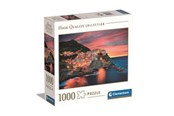Puslespil - Clementoni "Dusk in Manarola" Square Box Jigsaw Puzzle 1.000 pieces 2D Puslespil - 80167