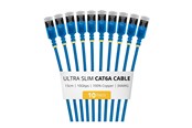 Netværkskabel - StarTech.com Startech patch cable - 15 cm - blue - Blå - 6ASTP34BLS15CM10PK
