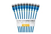 Netværkskabel - StarTech.com Startech patch cable - 30 cm - blue - Blå - 6ASTP34BLS30CM10PK