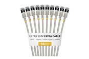 Netværkskabel - StarTech.com Startech patch cable - 30 cm - grey - Grå - 6ASTP34GRS30CM10PK