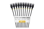 Netværkskabel - StarTech.com Startech patch cable - 30 cm - black - Sort - 6AUTP34BKS30CM10PK