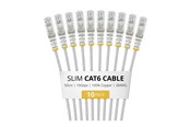 Netværkskabel - StarTech.com Startech patch cable - 50 cm - grey - Grå - N6PAT50CMGRS10PK