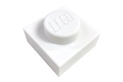 Børnelamper - LEGO ® Iconic 1x1 Plade Natlampe - Hvid - 4006436-LP50