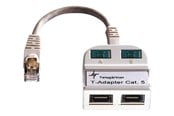Netværkskabel - Roline Telegärtner T-Adapter ISDN/ISDN - Grå - 0.1m - 21.17.3034