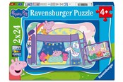 Puslespil - Ravensburger Peppa Pig - Godnat, Peppa! 2x24 brikker - 12004336