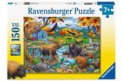 Puslespil - Ravensburger Samling af vilde dyr 150 brikker Blok - 12004304