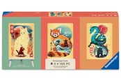 Puslespil - Ravensburger Ukiyo-E Cat Warrior, Red Panda & Drag 3x100 brikker - 12002048