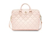 Tasker - GUESS Quilted 4G bag for a 16" laptop - pink - 3666339210946