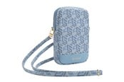 Mobil - Andet Tilbehør - GUESS Zip GCube Bottom Stripe phone bag - blue - 3666339210687