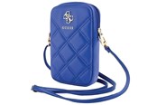 Mobil - Andet Tilbehør - GUESS Zip Quilted 4G bag - blue - 3666339213985