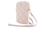 Mobil - Andet Tilbehør - GUESS Zip Quilted 4G bag - pink - 3666339210700