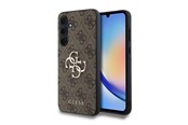 Mobil - Covers & Cases - GUESS 4G Big Metal Logo case for Samsung Galaxy A35 - brown - 3666339259600