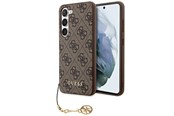 Mobil - Covers & Cases - GUESS 4G Charms Collection case for Samsung Galaxy A35 - brown - GUHCSA35GF4GBR