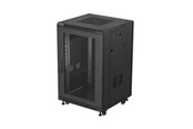 Rack skabe - Lanberg FF01 series - rack - 600 x 600 flat pack with mesh door - 18U - FF01-6618-23B