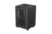 Rack skabe - Lanberg FF01 series - rack - 600 x 800 mm flat pack with glass door - 18U - FF01-6818-12B