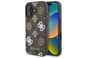 Mobil - Covers & Cases - GUESS Peony On 4G Background MagSafe case for iPhone 16 - brown - 3666339303051