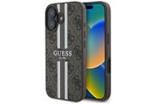 Mobil - Covers & Cases - GUESS 4G Printed Stripes MagSafe iPhone 16 Case - Brown - 3666339342128