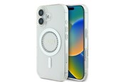 Mobil - Covers & Cases - GUESS IML Rhinestones MagSafe Case for iPhone 16 - White - 3666339305758