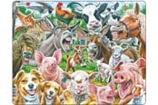 Puslespil - Larsen Puzzles Farm Selfie Jigsaw Puzzle – 33 pieces Maxi (36.5 x 28.5 cm) 2D Puslespil - CZ1