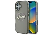 Mobil - Covers & Cases - GUESS IML Heart iPhone 16 Case - Black - 3666339306809