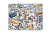 Puslespil - Larsen Puzzles Cute Cats Jigsaw Puzzle – 45 pieces Maxi (36.5 x 28.5 cm) 2D Puslespil - FH51