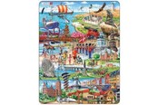 Puslespil - Larsen Puzzles Denmark Attractions Jigsaw Puzzle – 140 pieces Maxi (36.5 x 28.5 cm) 2D Puslespil - KH19
