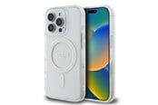 Mobil - Covers & Cases - GUESS GUHMP16LHFGERET iPhone 16 Pro 6.3" transparent hardcase IML Glitter Circle MagSafe - 3666339307578