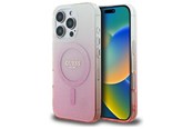 Mobil - Covers & Cases - GUESS IML Glitter Gradient MagSafe Case for iPhone 16 Pro - Pink - 3666339301576