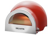 Grill og tilbehør - Delivita Flow Dual-Fuel Pizza Oven Chilli Red - DEL-5003