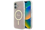 Mobil - Covers & Cases - GUESS IML 4G MagSafe iPhone 16 Case - Pink - 3666339342043
