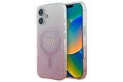 Mobil - Covers & Cases - GUESS IML Glitter Gradient MagSafe Case for iPhone 16 - Pink - 3666339301552
