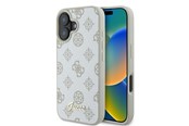 Mobil - Covers & Cases - GUESS Peony Script Logo MagSafe Case for iPhone 16 - White - 3666339345563