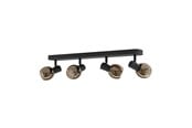 Lamper - EGLO CASTELLAZO SPOTSKINNE L580 4L E14 SORT/KOBBER - 902466
