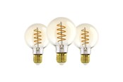Lyskilder - EGLO LED pære E27 G80 AMBER 2200K 500LM 3STK E27 - 113139