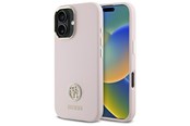 Mobil - Covers & Cases - GUESS Silicone Logo Strass 4G case for iPhone 16 - light pink - 3666339328887