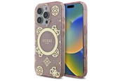 Mobil - Covers & Cases - GUESS IML Peony On 4G Background MagSafe Case for iPhone 16 Pro - Pink - 3666339300371