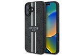 Mobil - Covers & Cases - GUESS 4G Printed Stripes MagSafe case for iPhone 16 - black - 3666339342081