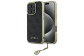 Mobil - Covers & Cases - GUESS 4G Charms Collection case for iPhone 16 Pro Max - black - 3666339345990